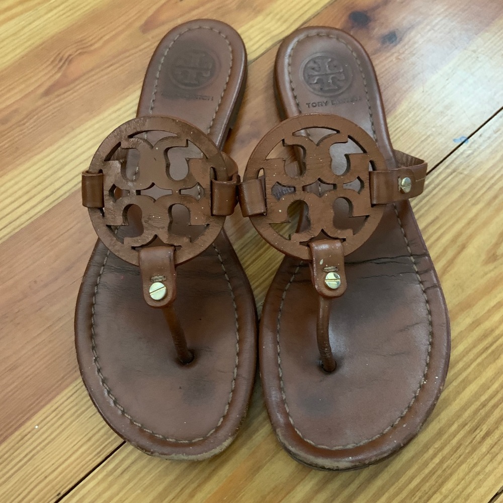 Tan Tory Burch sandals